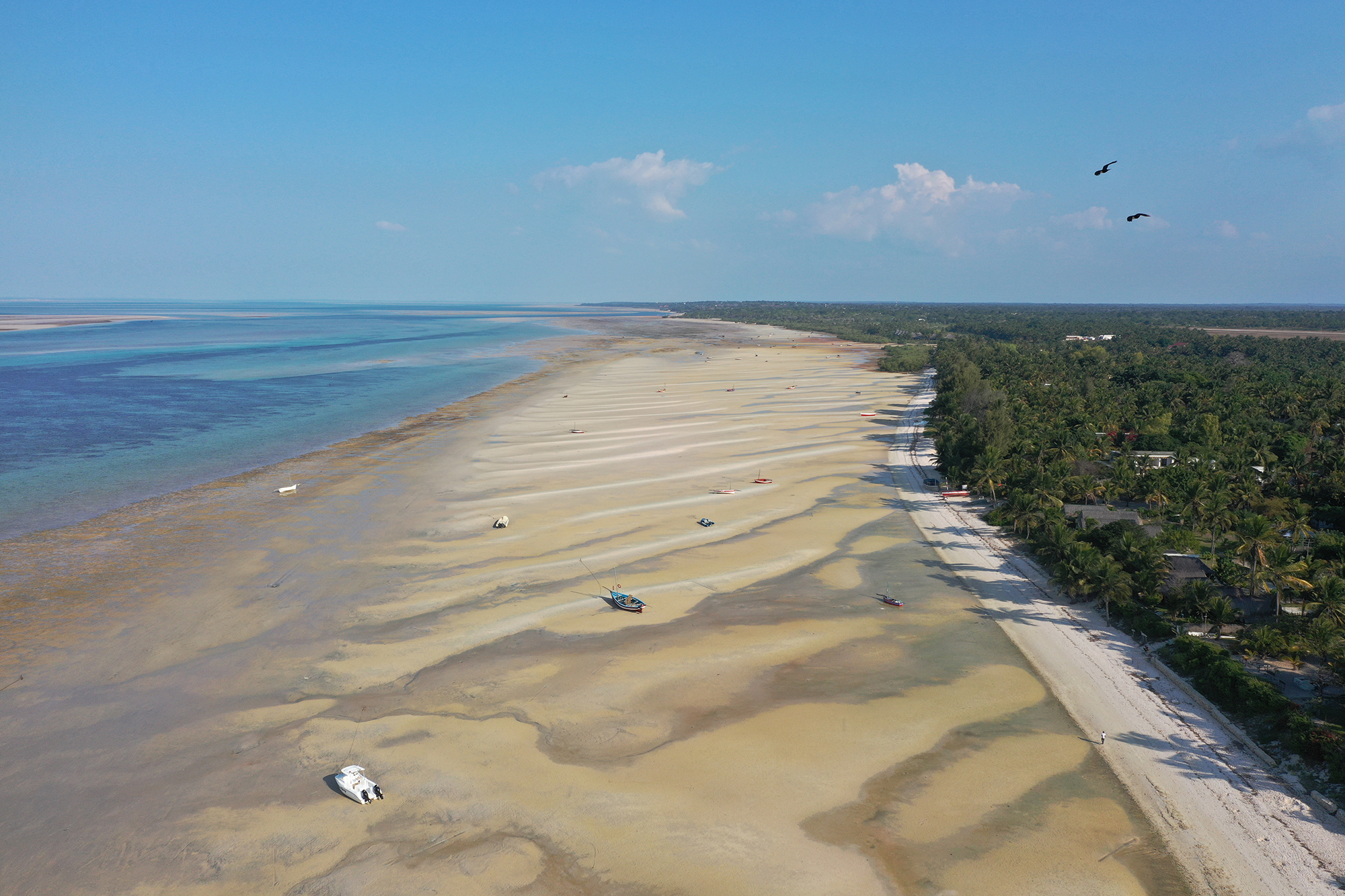 Aerial view of Casa Babi Guest House in vilanculos