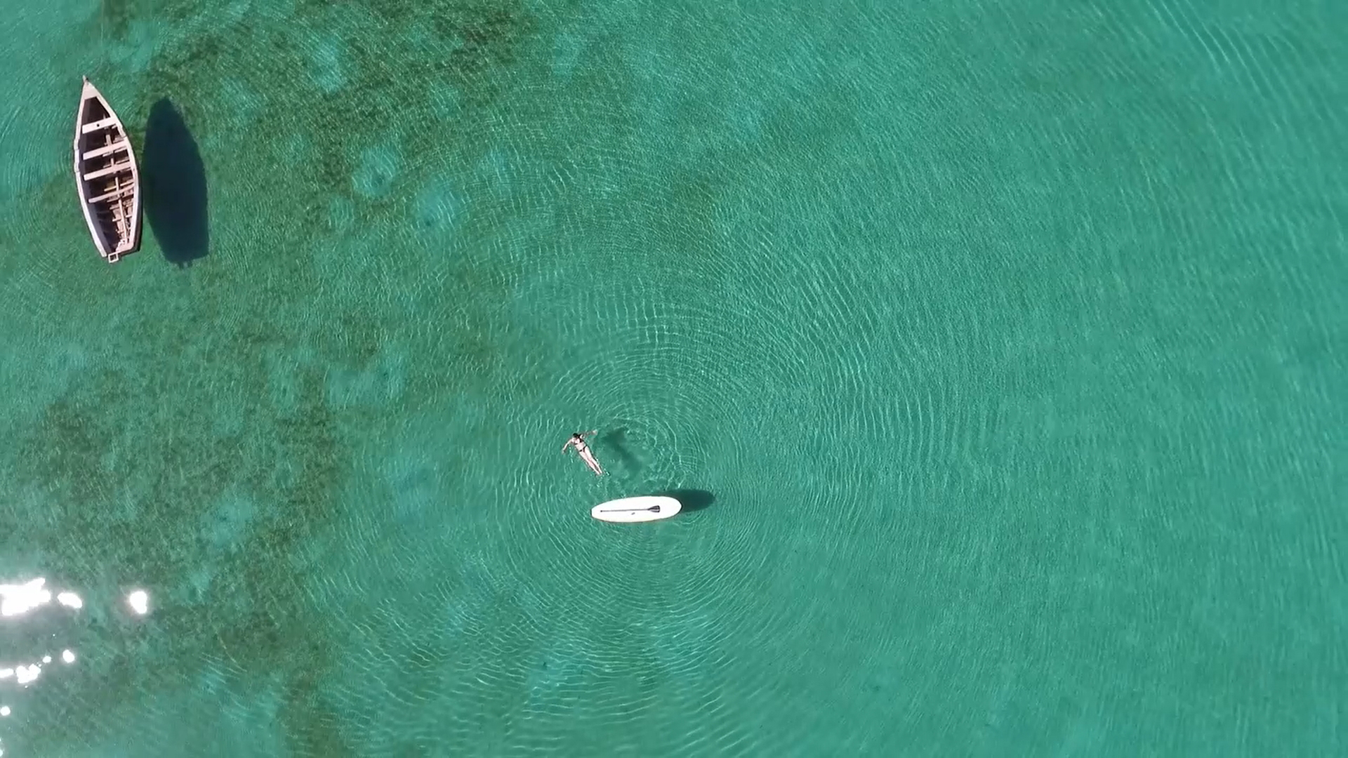 Aerial seaview in Vilanculos, Mozambique