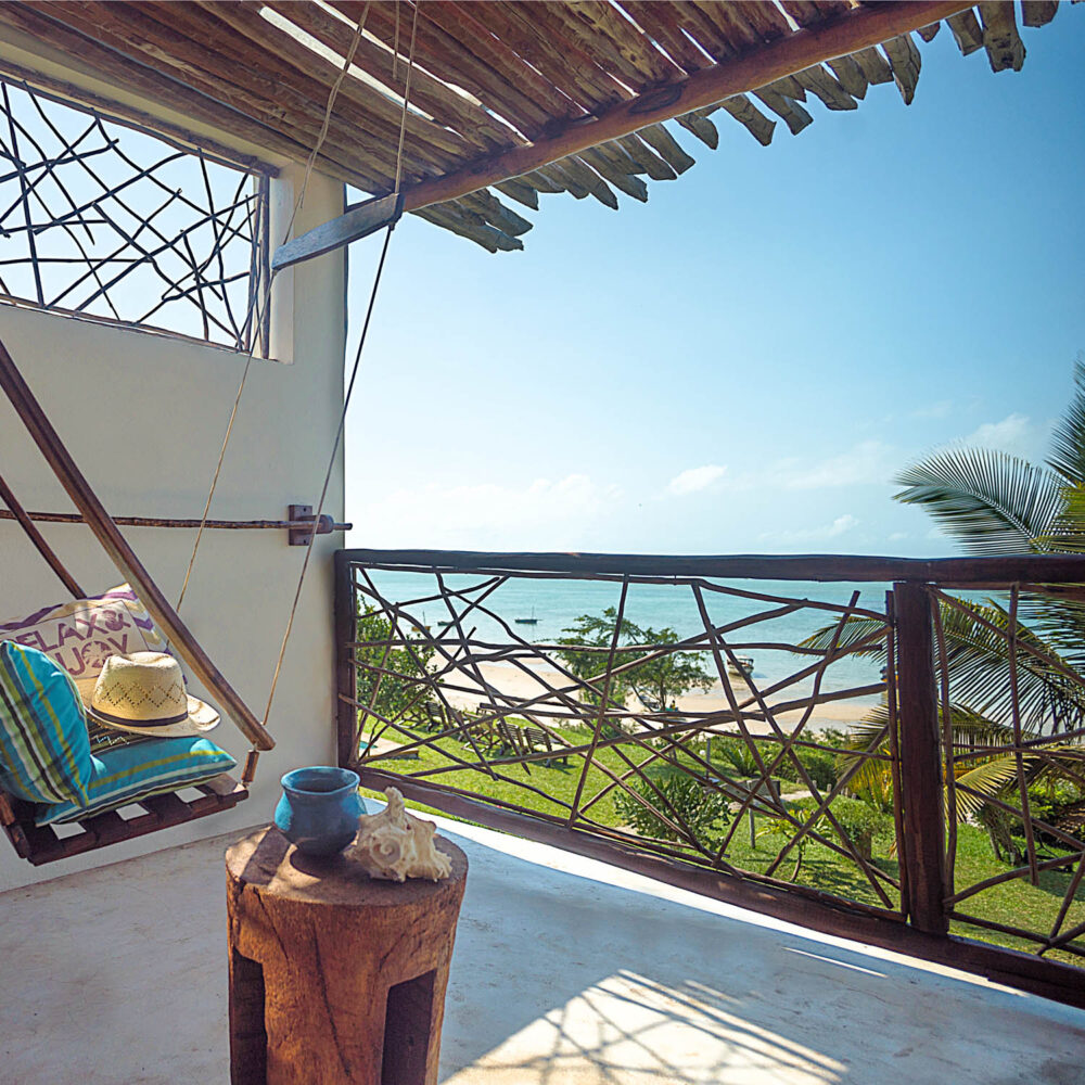 casababi eco lodge sea view from balcony