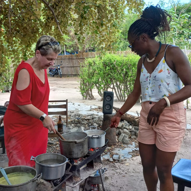 Mozambican cooking class