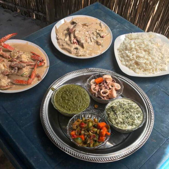 Traditional Mozambican food