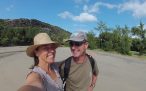 Sabrina and Denis traveling in Mozambique