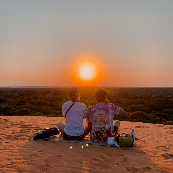 sunset red dune vilanculos